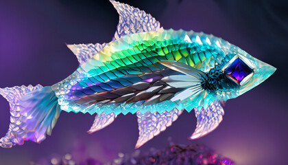 dragon fish with vibrant
