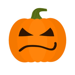 Halloween pumpkins set