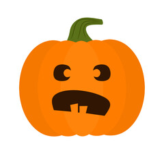 Halloween pumpkins set
