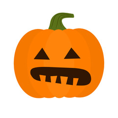 Halloween pumpkins set