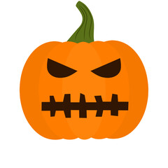 Halloween pumpkins set