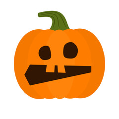 Halloween pumpkins set