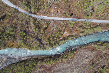 Drone photos of nature in Norway