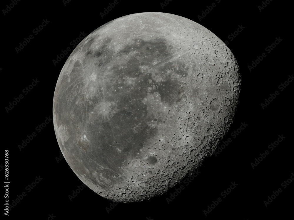 Wall mural moon surface full moon phases super moon phases close up in the night. detail of the lunar surface i