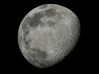 Moon surface full moon phases super moon phases close up in the night. The lunar surface in black.