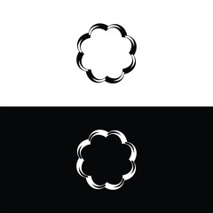 Circle vector logo template illustration   . Circle icon logo design