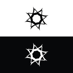 Circle vector logo template illustration   . Circle icon logo design