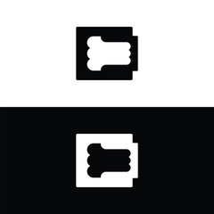 Rectangle vector logo template  design