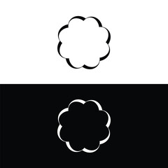 Circle vector logo template illustration   . Circle icon logo design