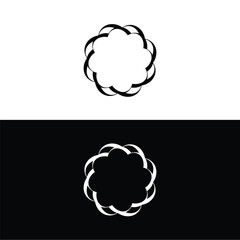 Circle vector logo template illustration   . Circle icon logo design