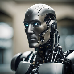 Robotic man artifical intelegent cyborg
