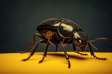 Colorado beetle close up