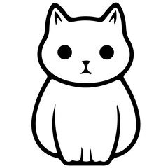 cat outline vector illustration