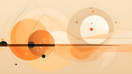 Abstract and Geometrical Texture in Light Orange Colors. Futuristic Background