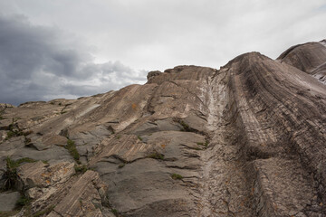 Stone slide in Sacsayhuaman, Cusco