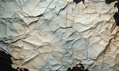 Texture of crumpled brown paper in vintage style.