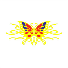 rare butterfly vector illustration with colorful colors can be used as graphic design