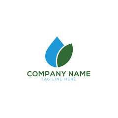 Fototapeta premium Abstract farm water and plantation logo 