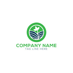 Farm logo creative agriculture nature garden illustration vector