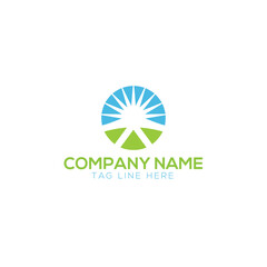 Locally grown farm fresh product simple logo design
