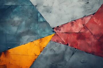 Abstract colored geometric concrete textured background