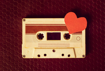 Audio Cassette with a Heart