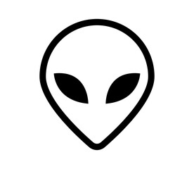 Vector alien icon.