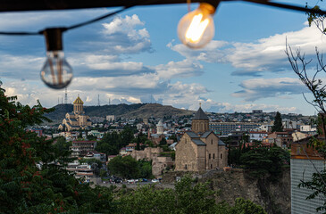 Fototapeta na wymiar Overview of Old Tbilisi
