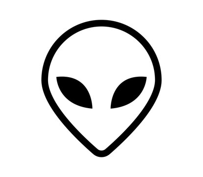 Vector alien icon.