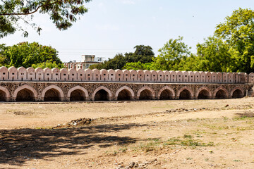 Old city wall of Aurangabad, Maharashtra, India, Asia