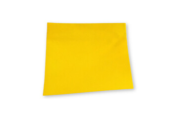 yellow sticky note isolated in PNG