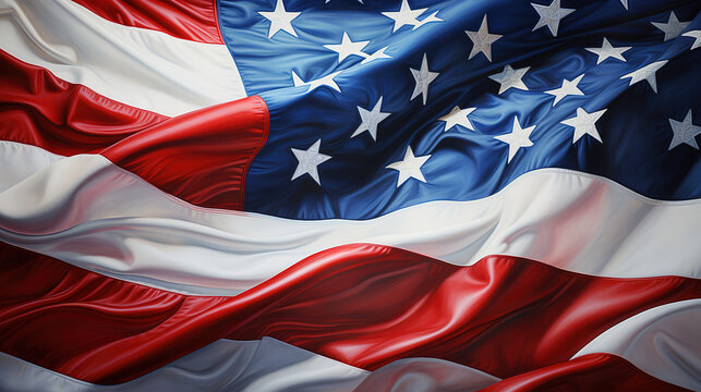 Flag of united states of america. Generative Ai