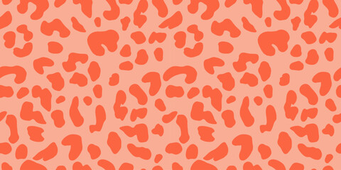 Abstract Leopard Skin Seamless Patterns. Animal print. geometric folklore ornament for textile banner, cover, wallpaper. Vector illustration. © Udomdech