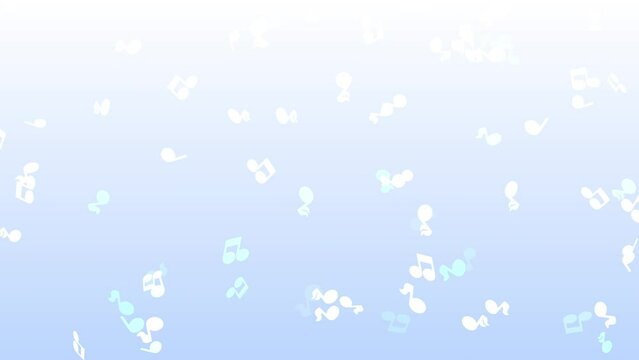 cute musical note background loop