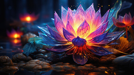 A colorful flower wallpapers that are free for your desktop. Generative Ai