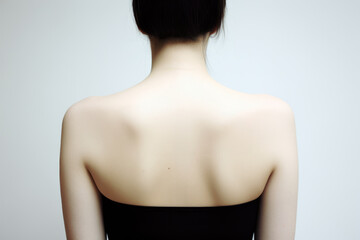 Naklejka premium back of a woman for Tattoo Mock-up