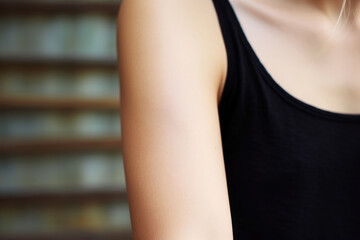 close-up arm of a woman for Tattoo Mock-up