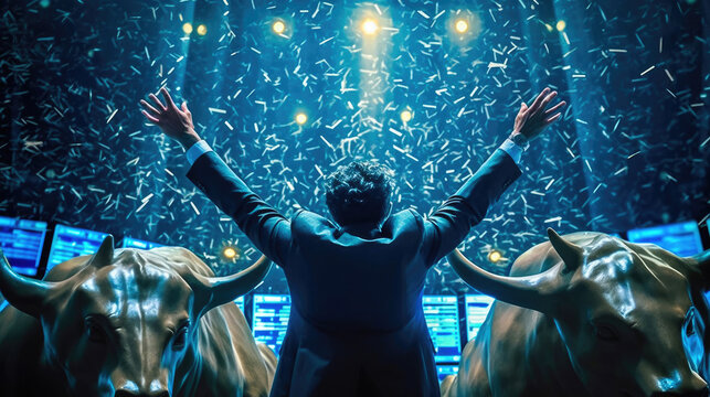 Celebrating Stock Market Success