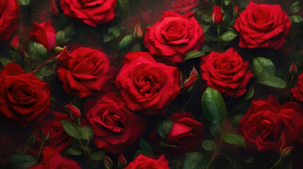 Obraz premium Elegant Red Roses