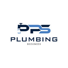 Initial Letter PPS Plumbing Icon Logo Design Template