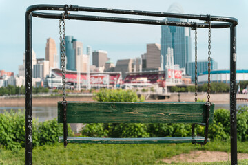 Fototapeta na wymiar city skyline Cincinnati
