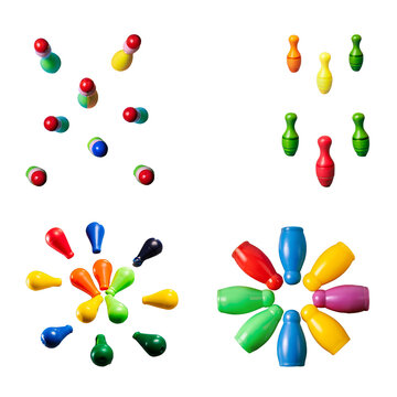 Colorful Skittles isolated on a white background. Generative AI