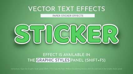 Sticker - Editable Text Effect, Font Style