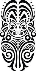 Tribal arm tattoo vector design isolated  n white background. Tattoo arm sleeve idea