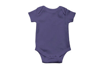 Blank navy baby bodysuit isolated