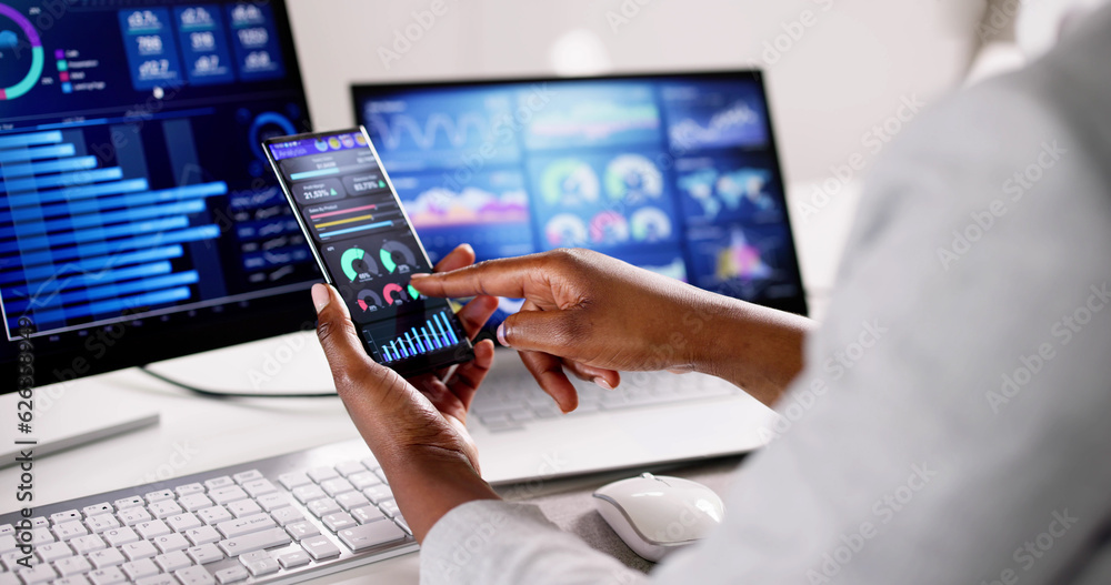 Poster business data analytics dashboard