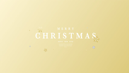 Merry Christmas background with star  ,Element in Christmas holiday , illustration Vector EPS 10