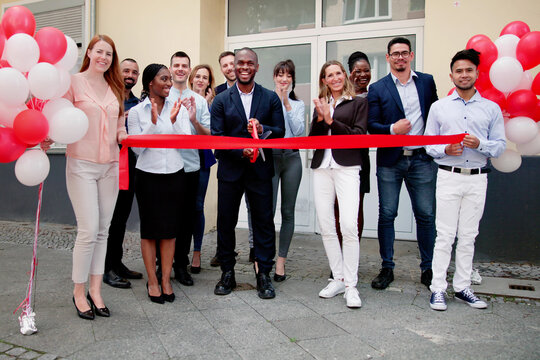 Ribbon Cut Ceremony Outdoors