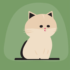 illustration of a cute cat