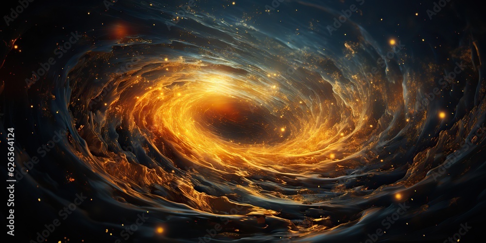 Wall mural ai generated. ai generative. modern minimal solar system galaxy space decoration abstract background